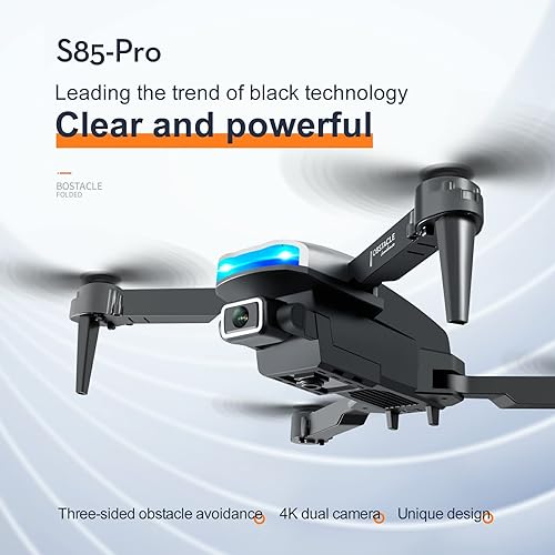 Miniatura 4 de Un S85 Pro RC Mini Drone 4K Profesional Hd Dual Cámara Fpv Drones Con Obstáculo Infrarrojo Evitar Rc Helicóptero Quadcopter