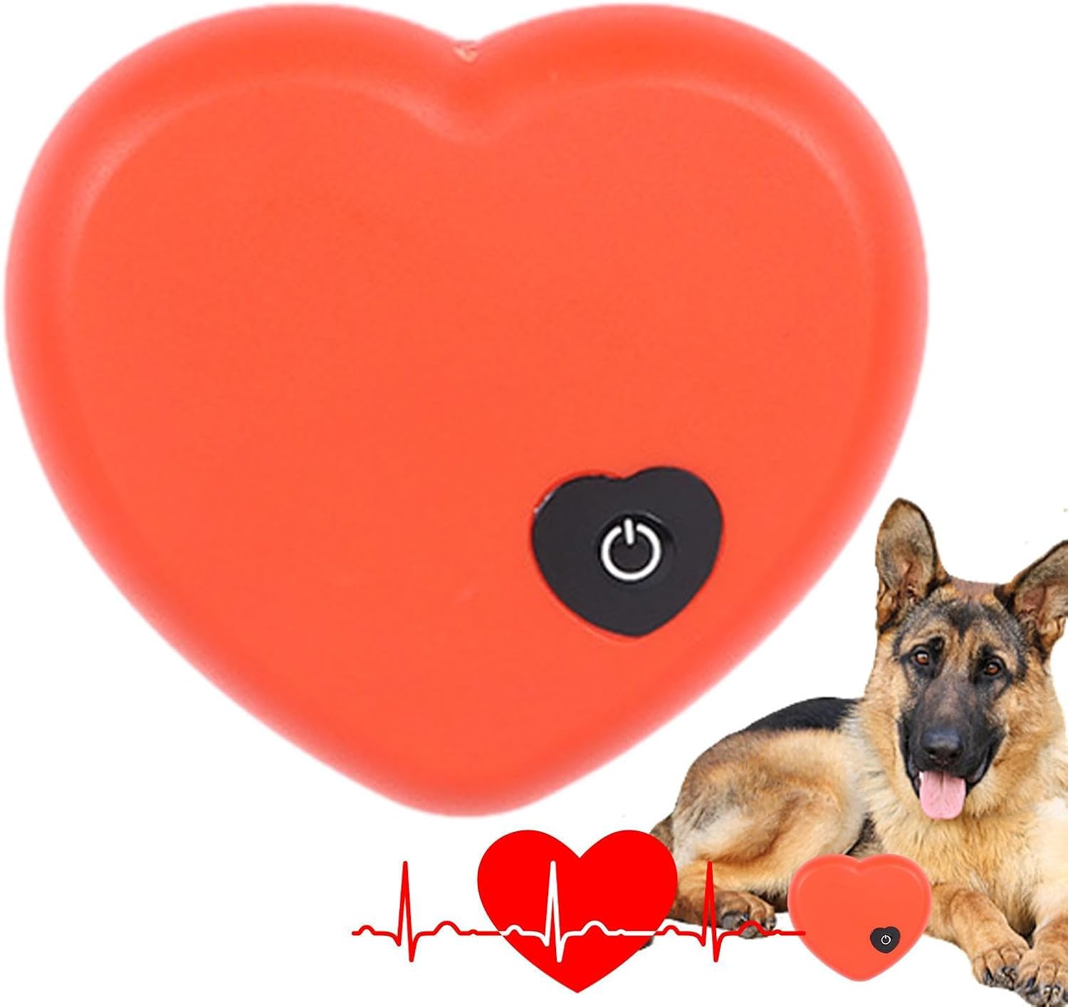 Bexdug Heartbeat Simulator, Relaxing Heartbeat Replacement Soother Realistic, Lightweight Puppy Toys, Dog Toy, Calming Cat Toys for Dog, Puppy, Sleep Aid 7