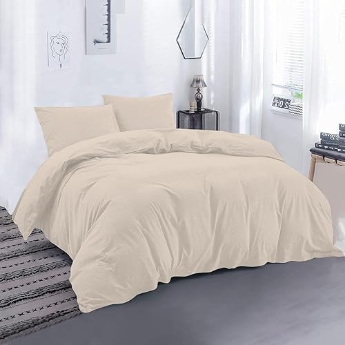 Juego de funda de edredón de 3 piezas, tamaño Queen, 100% algodón egipcio, funda de edredón suave de 800 hilos con cierre de cremallera, 2 fundas de