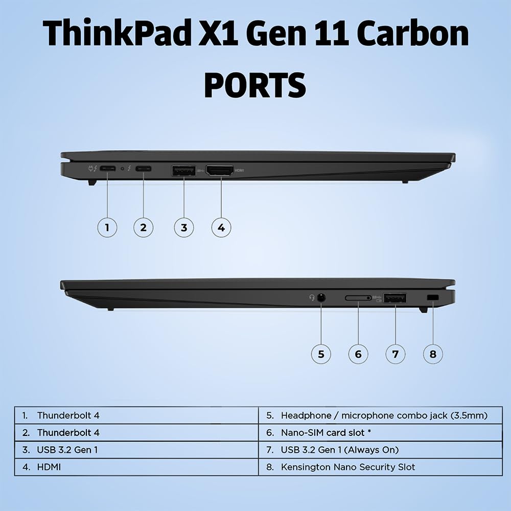 Snapklik.com : Lenovo ThinkPad X1 Carbon Gen 11 Carbon Touchscreen 14 ...