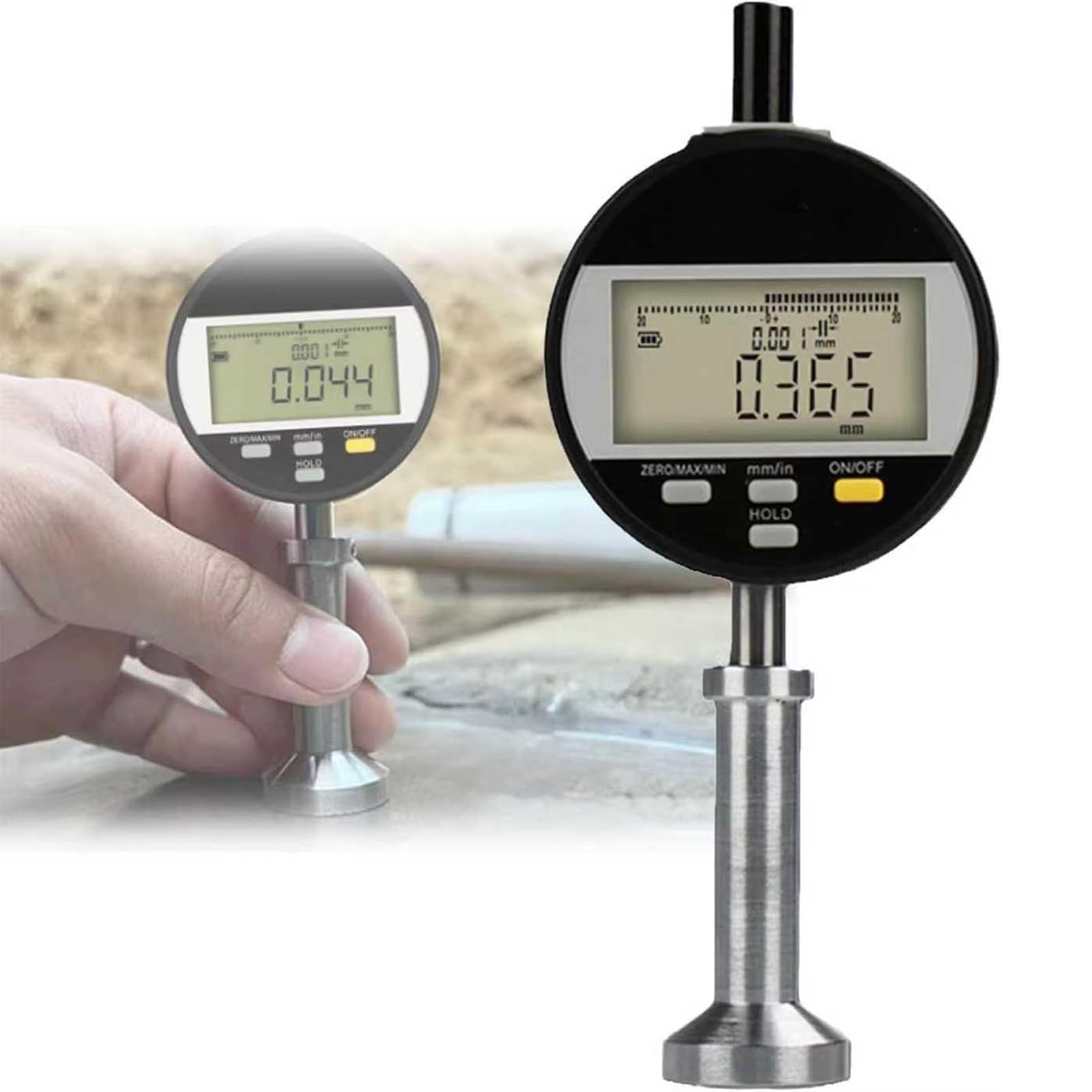 COYEUX 0–6,5 Mm Digitales Oberflächenrauheitsmessgerät, Mit LCD-Display, Messgenauigkeit ± 0,003 Mm, Metrisch Und Zoll Umwandelbar, Zum Sandstrahlen, Drucken