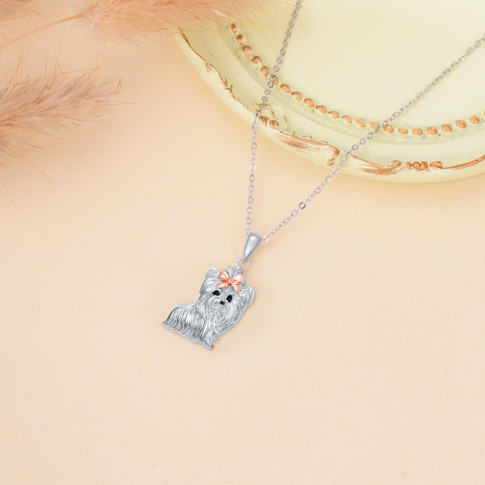 PROESS Highland Cow/Búhos/Mariposa/Colibrí/Rana/Ardilla/Panda Rojo/Nutria Colgante Collar Animal Joyería Regalos para Mujer Niña Madre Hija