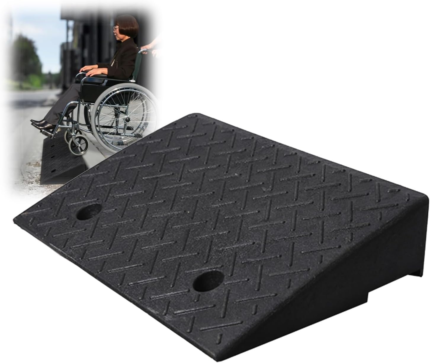 Rampe de trottoir portable pour éliminer les chocs sur les véhicules