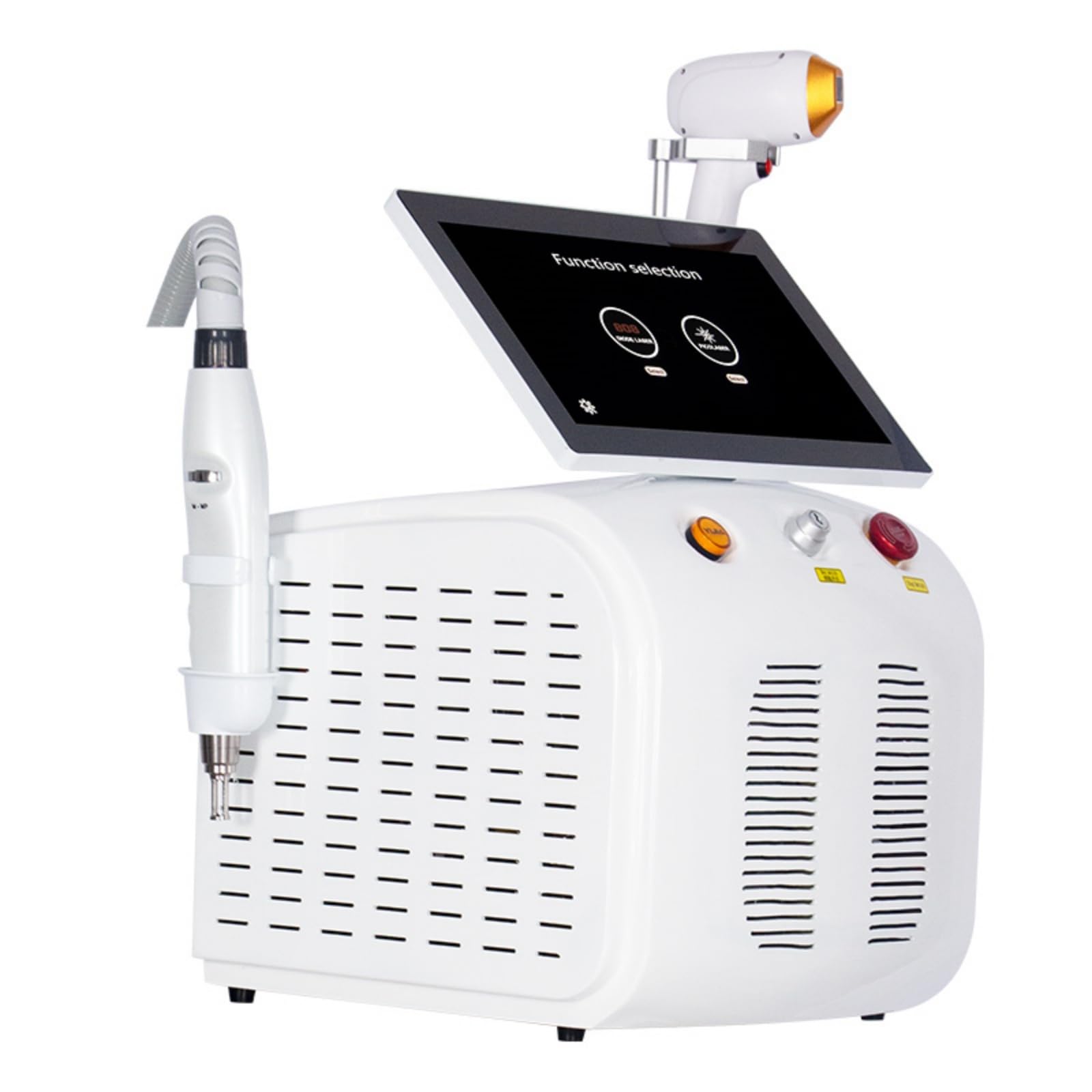 2 in 1 808nm professional diodo laser depilatore punto di congelamento depilazione + picosecondi laser rimozione del tatuaggio, Adatto per centri benessere, Bianco