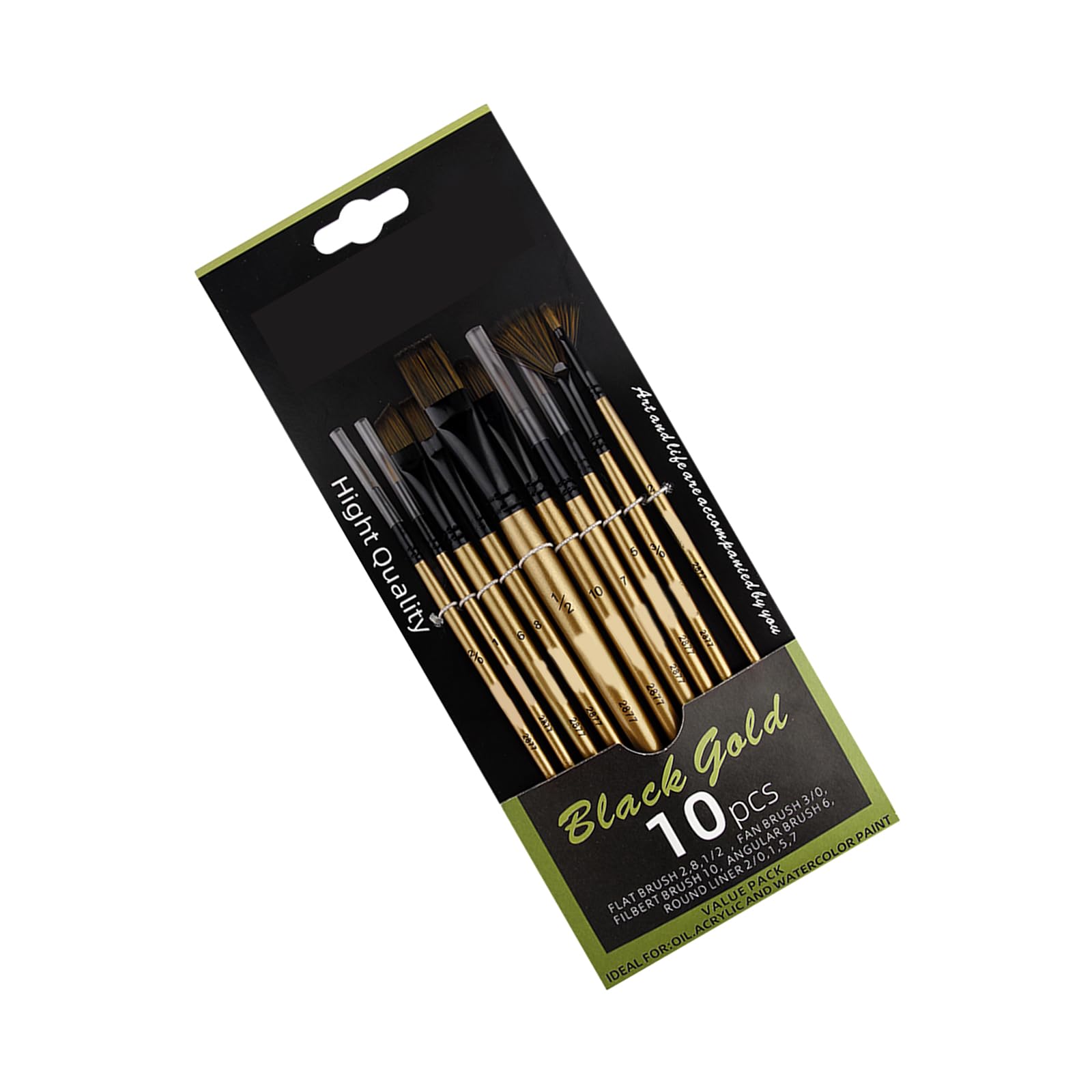 JDNH Art Brushes with Sturdy Wood Handle Offering Comfortable Grip During Painting Supplies for Hobbyists Comfortable Grip Brushes