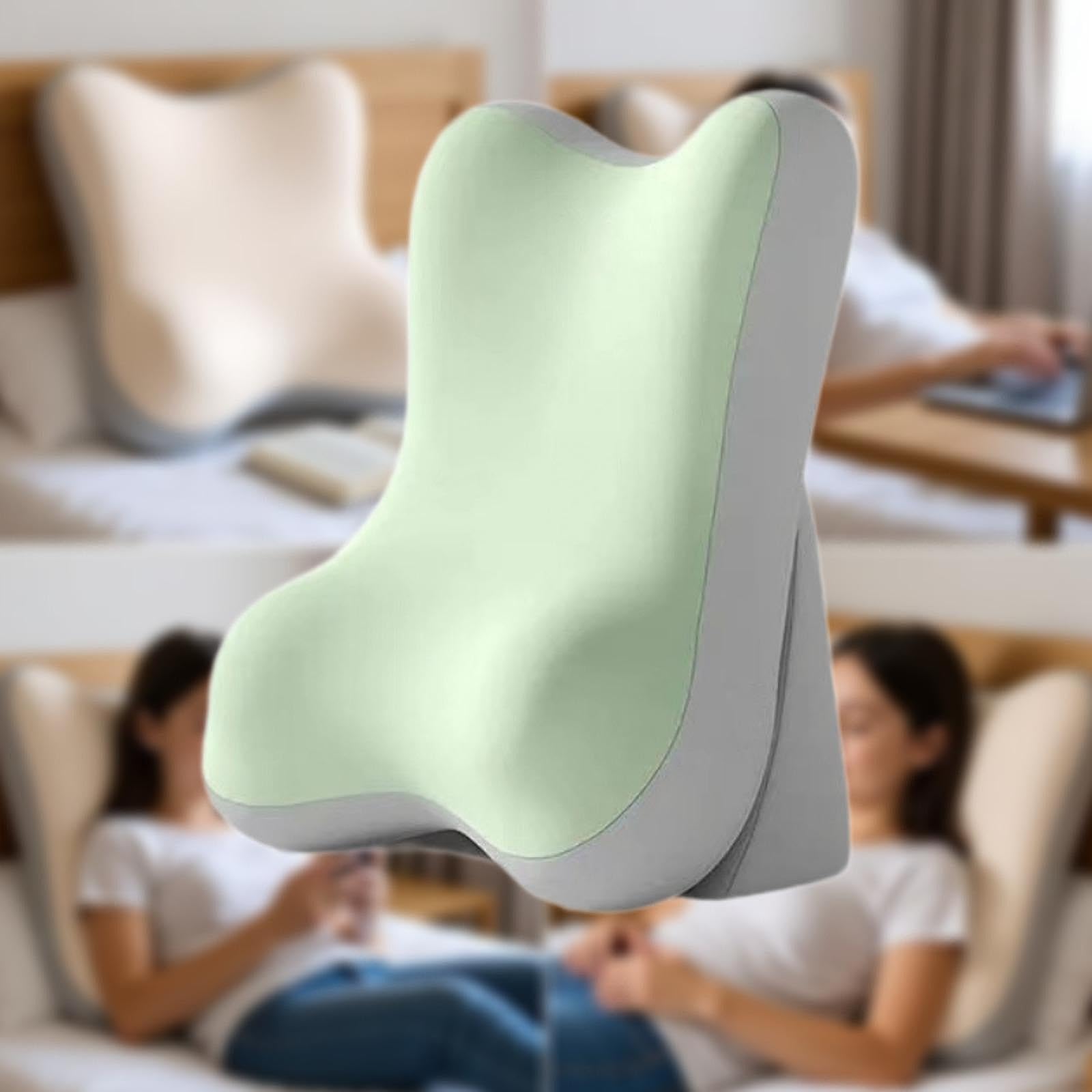 Poduszka do czytania, wielofunkcyjna, klinowa, miękkie oparcie do biura, akademika, mieszkania, ergonomiczne wsparcie dla relaksu i komfortu