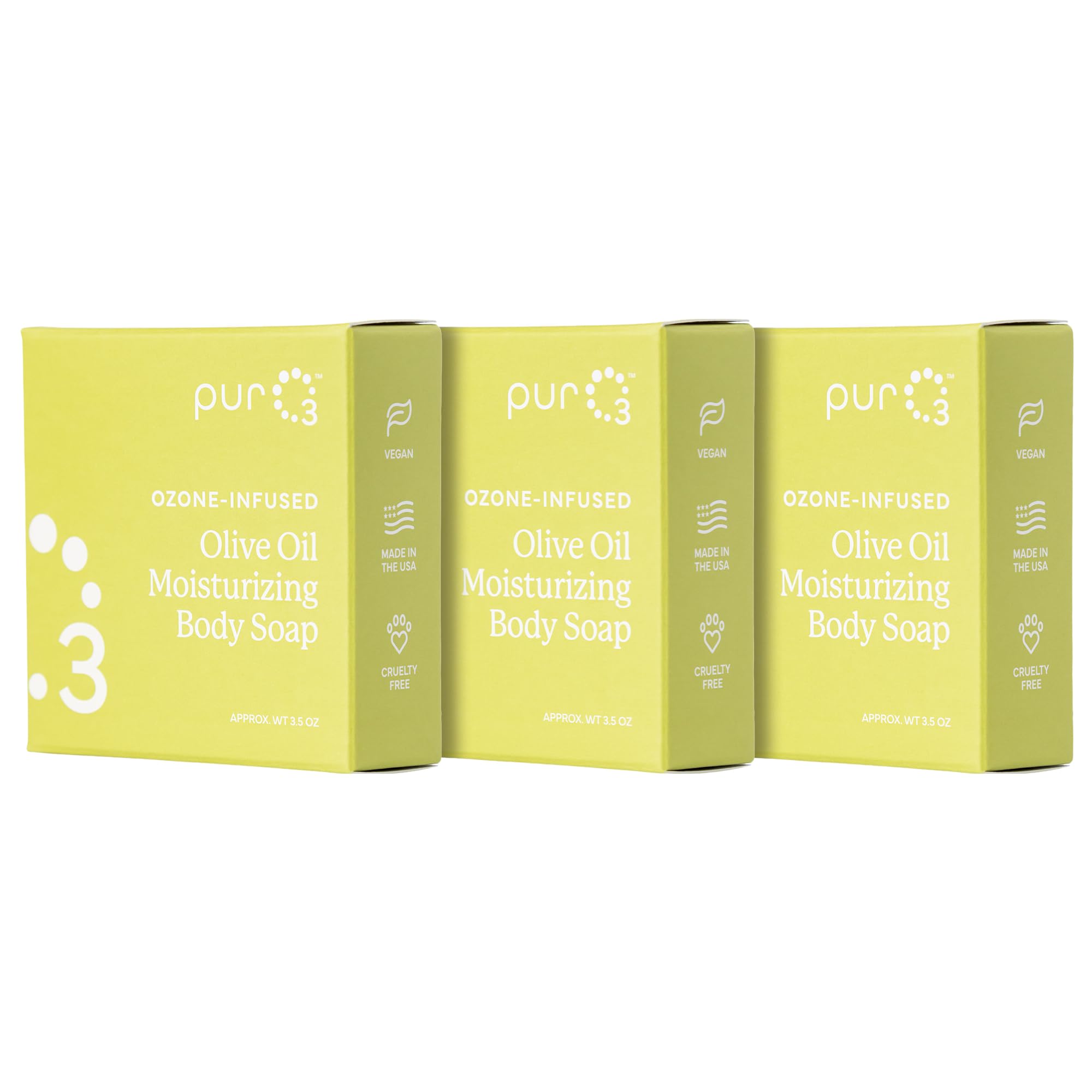 Amazon.com : PurO3 Ozonated Olive Oil Soap 3-Pack – Handcrafted