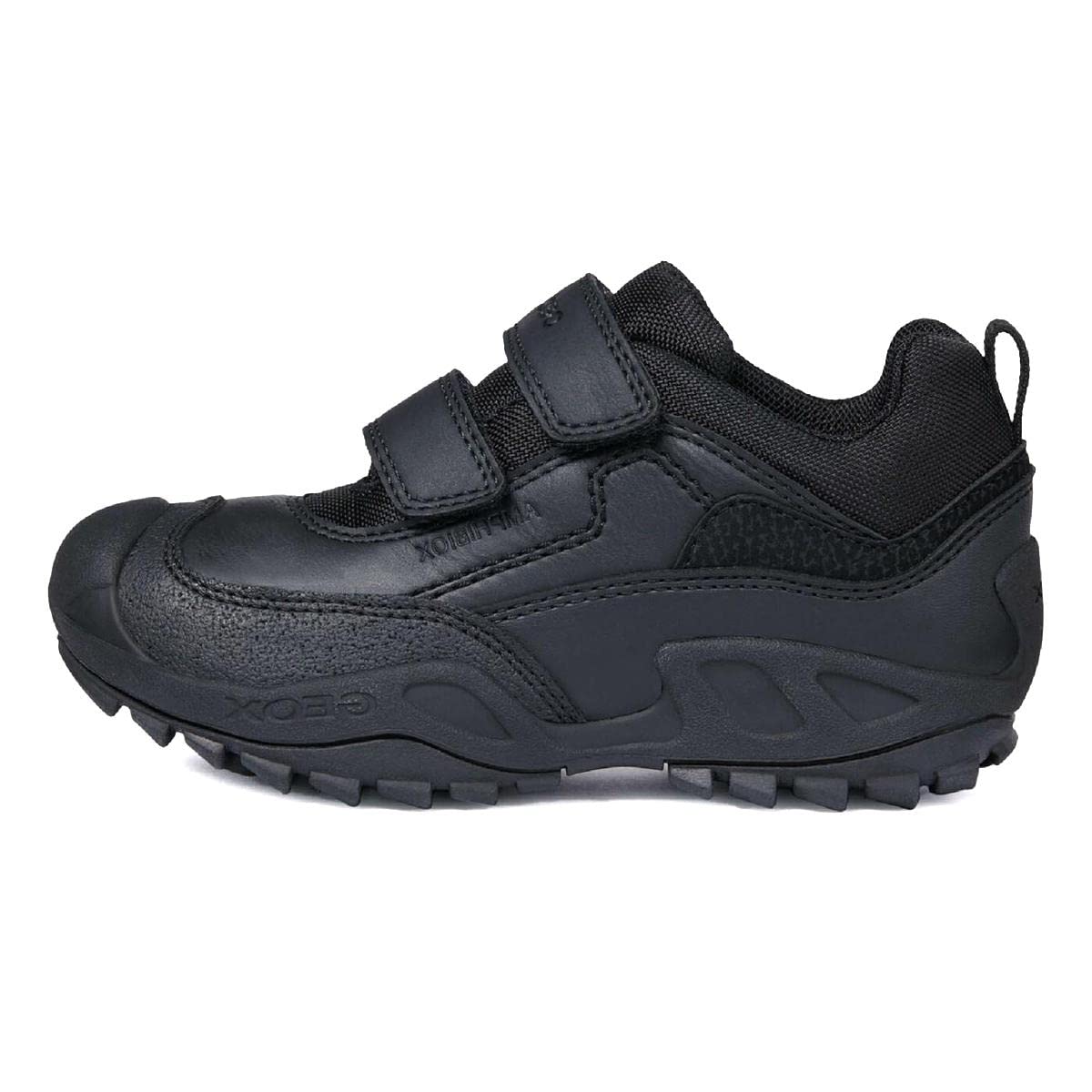 Geox Boy's J New Savage B a Shoes, Black, 3 UK