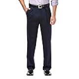 Men's Premium No Iron Khaki Classic Fit Pleat Front Regular and Big & Tall Sizes