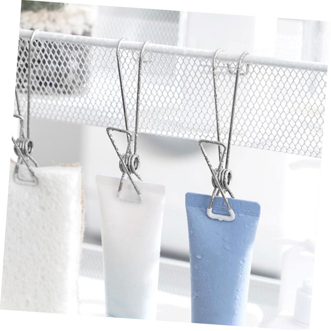 Wäscheklammern, Edelstahl-Wäscheklammern, 25 Stück Edelstahl-Clips, Wäscheleinen-Clips, Edelstahl-Kleidung, Metall-Kleidung