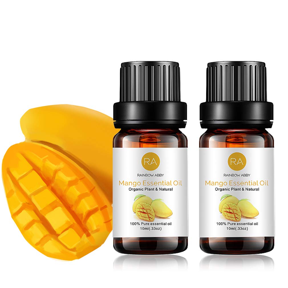 2-Pack Mango Essential Oil, 100% Pure Organic Natural Aromatherapy Mango Oil for Diffuser, Massage, Yoga, Meditation