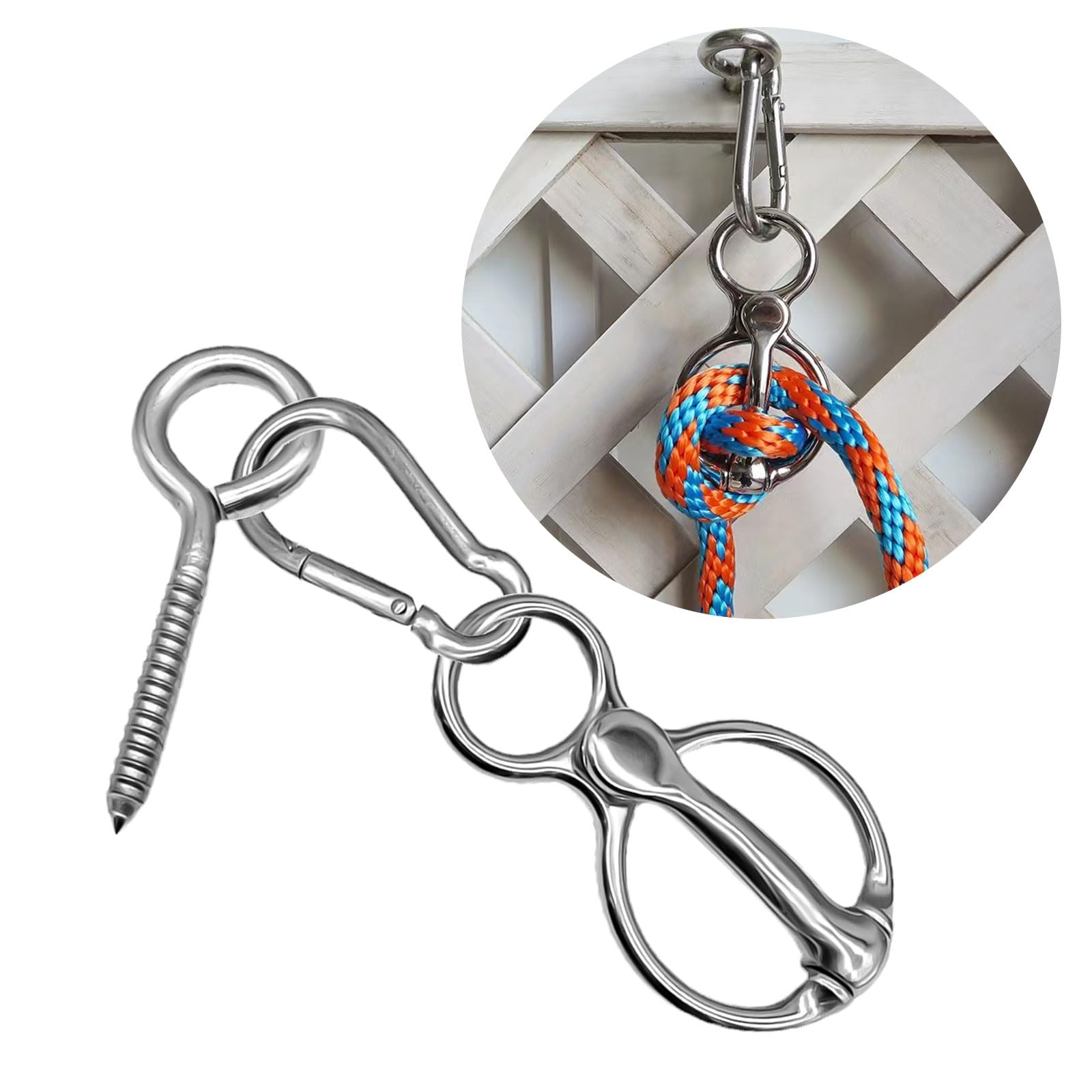 Anneau D'attache De Cheval, Anneau D'attache En Acier Inoxydable Robuste Pour Chevaux Empêchant Les Chevaux De Reculer, Anneau D'attache De Cheval Avec Boulons à œil Fournitures