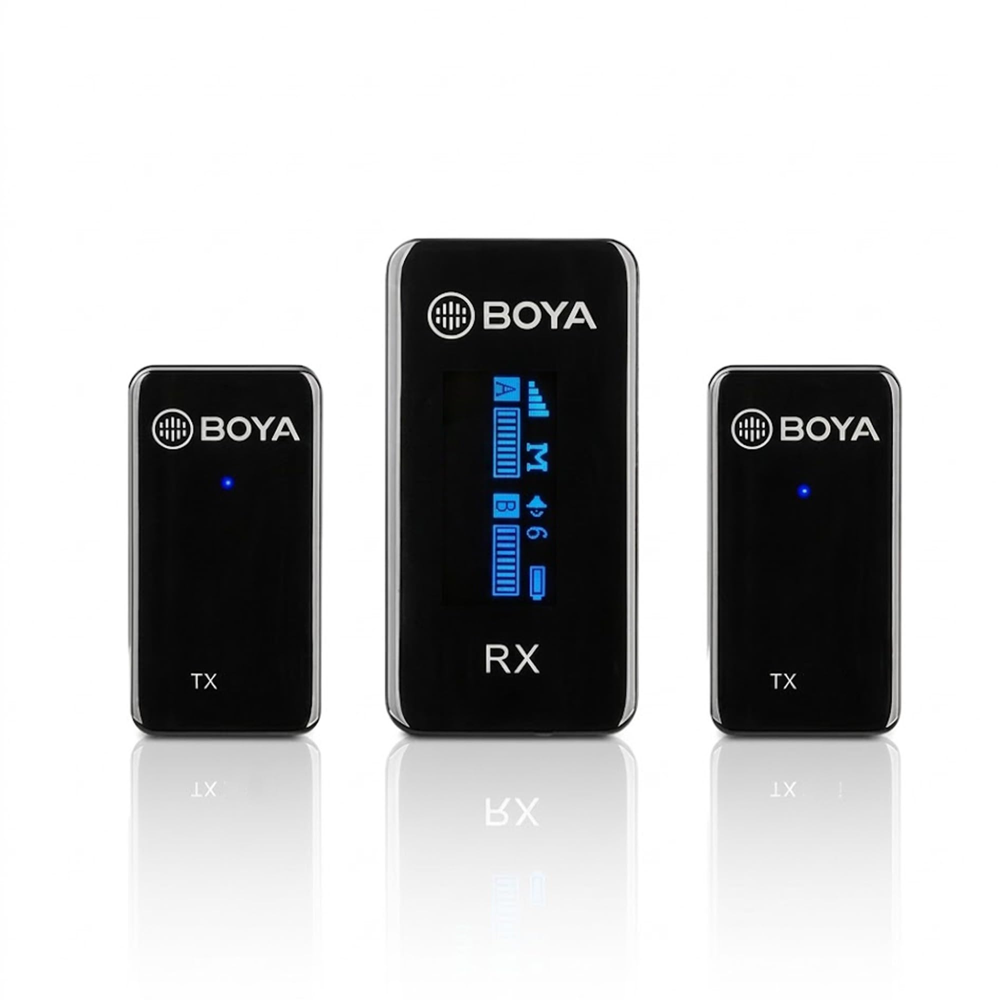 BOYA BY-XM6-S2 2.4GHz Wireless Microphone System Compatible with DSLR, mirrorless Cameras, Smartphones, Computers, for vlog, YouTube Video, Live Streaming, interviews, Recording (XM6-S2)-image-10