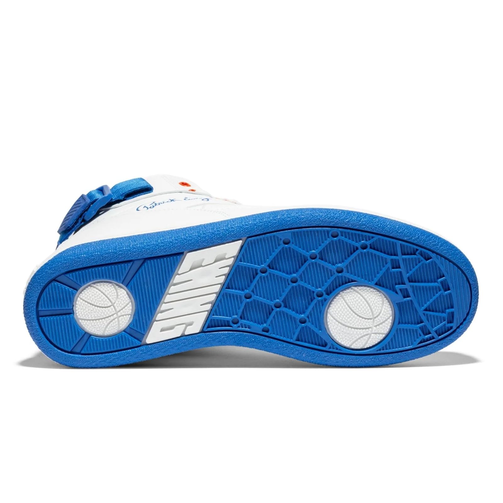 PATRICK EWING Athletics 33 HI x Orion Hybrid White Blue Orange High-Top Sneakers