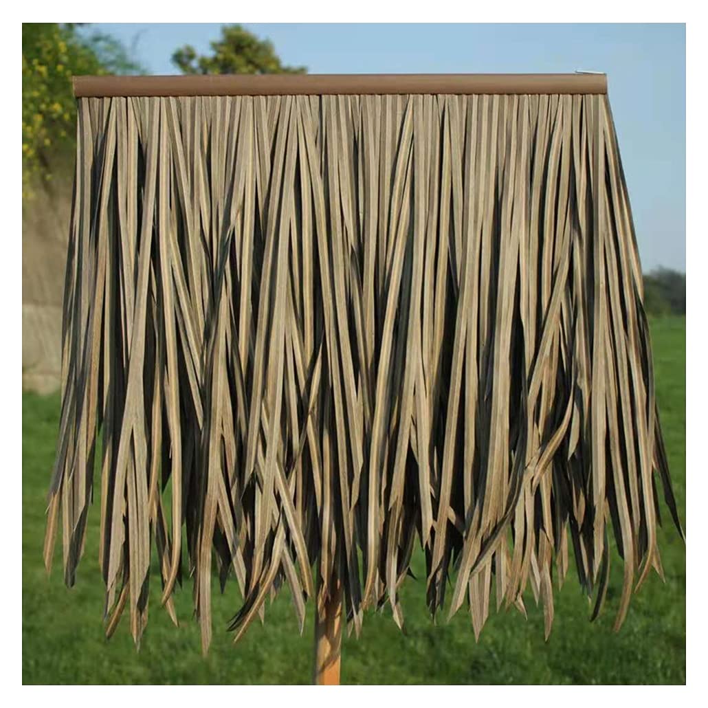 Tuile de chaume artificielle en résine jaune pour toit exotique x4