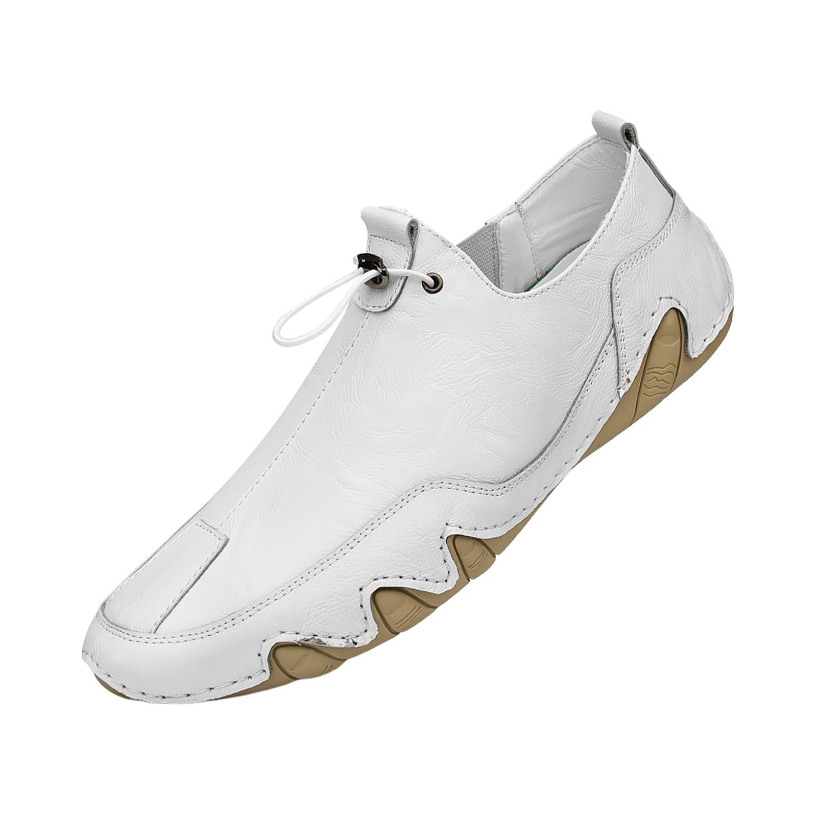 Generisch Herren Sneaker 38-48 Freizeitschuhe Herren Sneaker Schuhe Atmungsaktiv Turnschuhe Modische Sportschuhe Flache Sohle Laufschuhe Casual Schnürschuhe Einfarbige Joggingschuhe