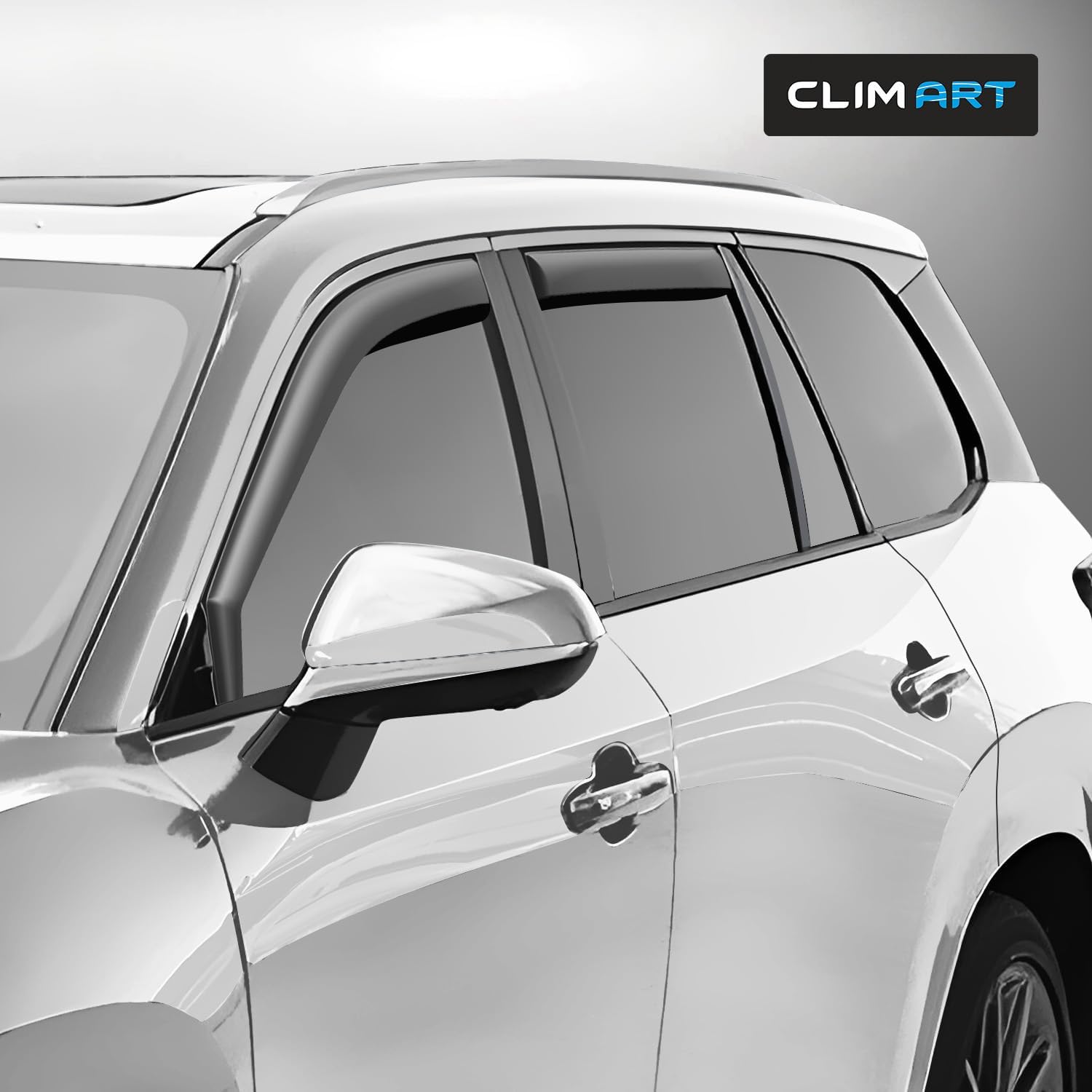 CLIM ART in-Channel Incredibly Durable Rain Guards for Lexus TX 2024-2026, Original Window Deflectors, Vent Deflector, Vent Window Visors, Dark Smoke Car Accessories, 4 pcs - 624396