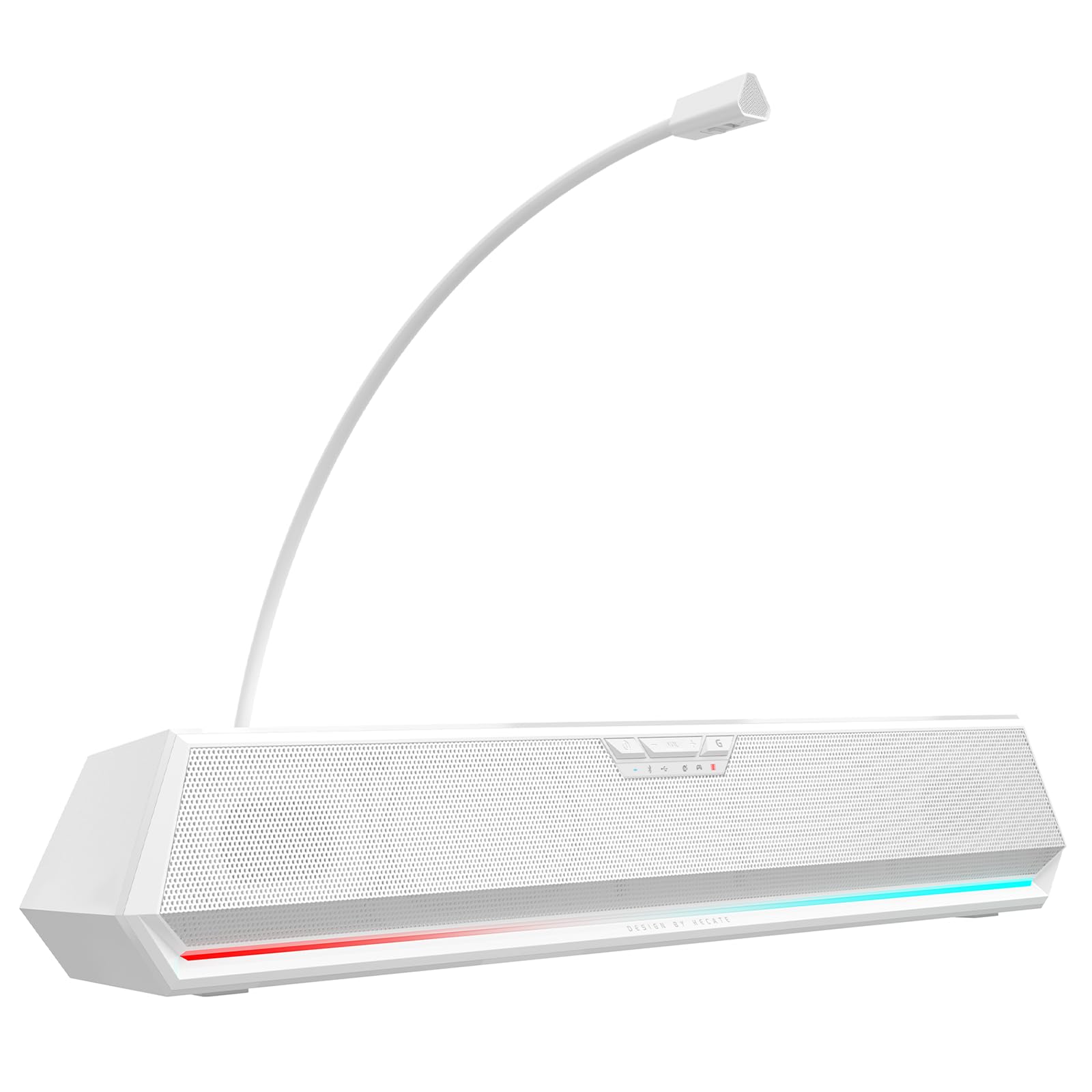 Edifier Hecate G1500 Bar Soundbar PC Gaming, podświetlany RGB, odłączany mikrofon, dźwięk przestrzenny 7.1, 4 sterowniki z głębokim basem, Bluetooth 5.3 USB A 3,5 mm gniazdo audio