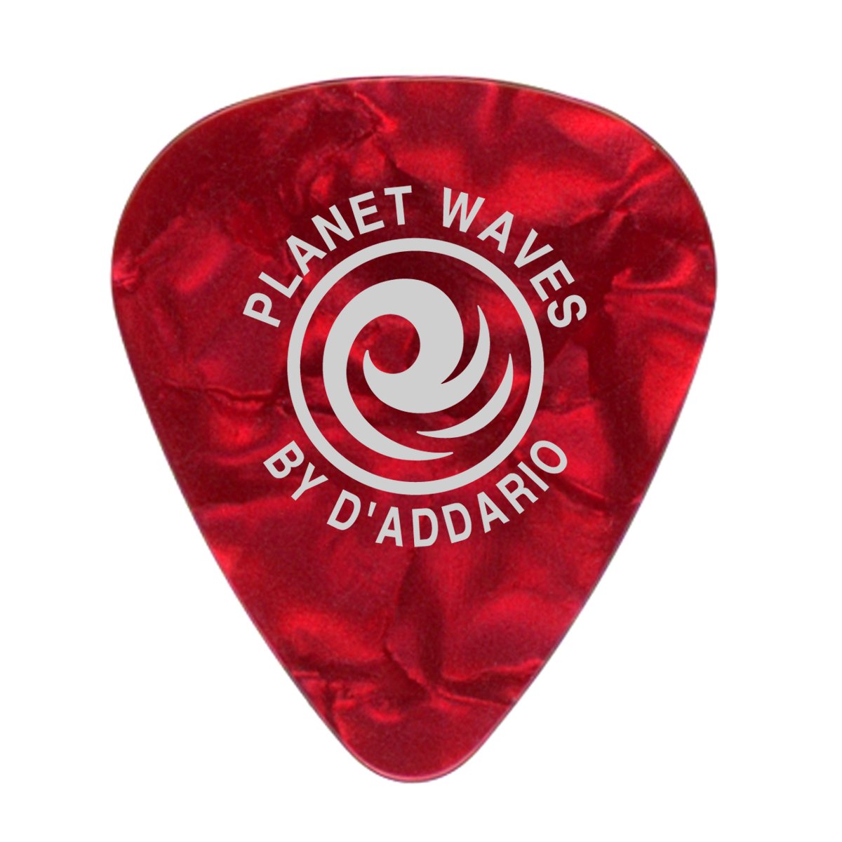 D'Addario Celluloid Guitar Picks - Guitar Accessories - Guitar Picks for Acoustic Guitar, Electric Guitar, Bass Guitar - Natural Feel, Warm Tone - Red, Medium, 10-pack