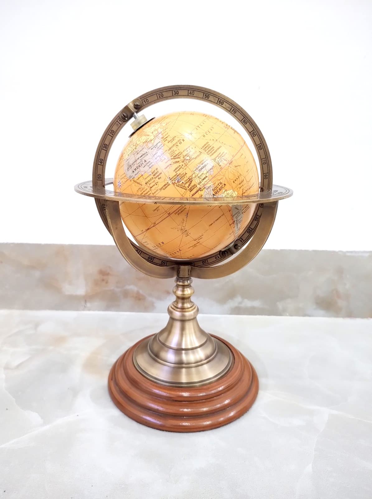 Globo armilar de mesa vintage de 12 pulgadas, el regalo náutico ideal