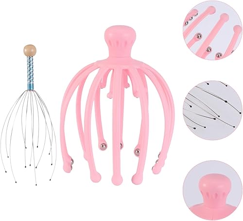 Miniatura 7 de Lurrose 1 juego de cuero cabelludo para el cuidado muscular meridiano, herramienta para la cabeza, spa para la curación, masajeador de estimulación