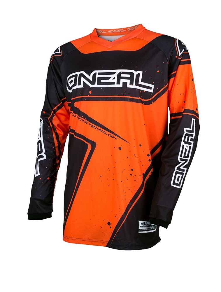 Element Racewear 0028-40 MX MTB DH Jersey Motocross Offroad Black Orange