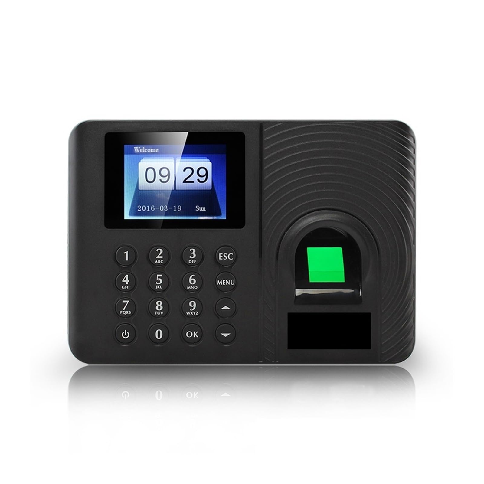Orologio orario di lavoro, A10 Sistema biometrico di Registrazione del Tempo di Lavoro Dito Registratore Dispositivo di Riconoscimento Elettronico dei Lavoratori per Piccole Imprese (Portuguese)