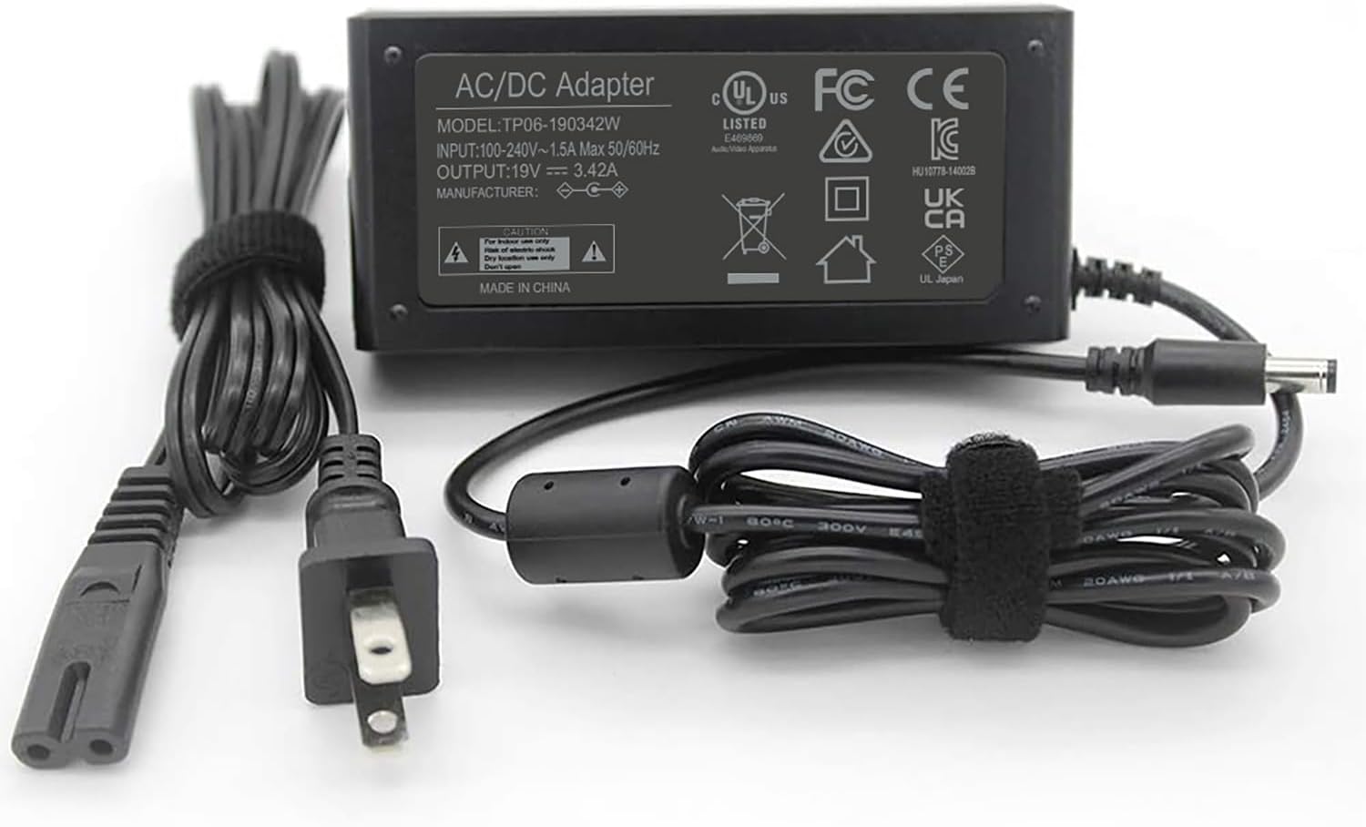 ULListed VH240a 22cwa Monitor Power Cord for HP Pavilion
