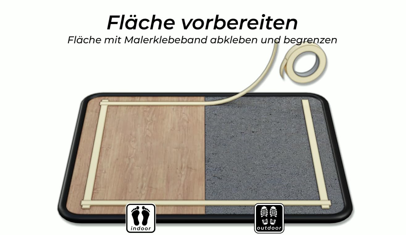 soft - transparente Antirutschbeschichtung für den Barfußbereich - Rutschschutz für Badewanne, Dusche, Fliese, Treppe, Holz, Terrasse und alle Oberflächen im Innen- und Außenbereich