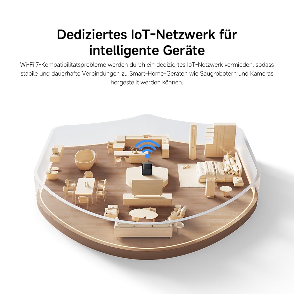 WLAN-Router WiFi7 BE3600 – 2.5G-Port, Mesh-WLAN, BLE, Multi-Geräte-Verbindung mit geringer Latenz