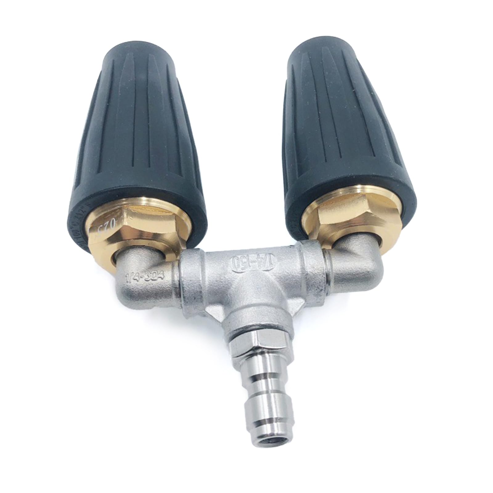 Rotating Double Nozzle Sprays Tip 1/4" 4000PSI Replacement Tip Garden Outdoor for High Pressure Washer Accessories High Pressure Cleaner