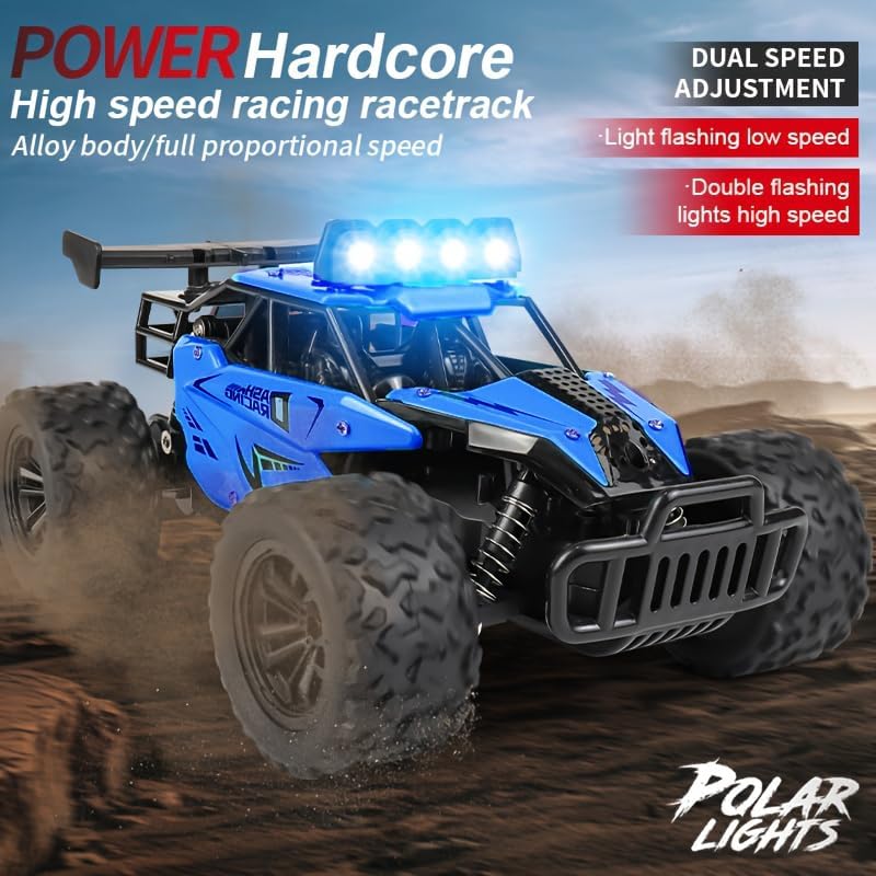 Miniatura 4 de Camión todoterreno con control remoto, coche a control remoto a escala 116, 2.4 GHz de alta velocidad, con una velocidad de 12.4 mih, equipado con