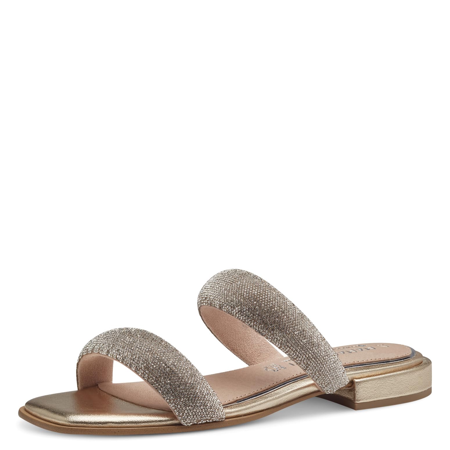MARCO TOZZI Women's 2-87100-42 Mule, Gold, 6.5