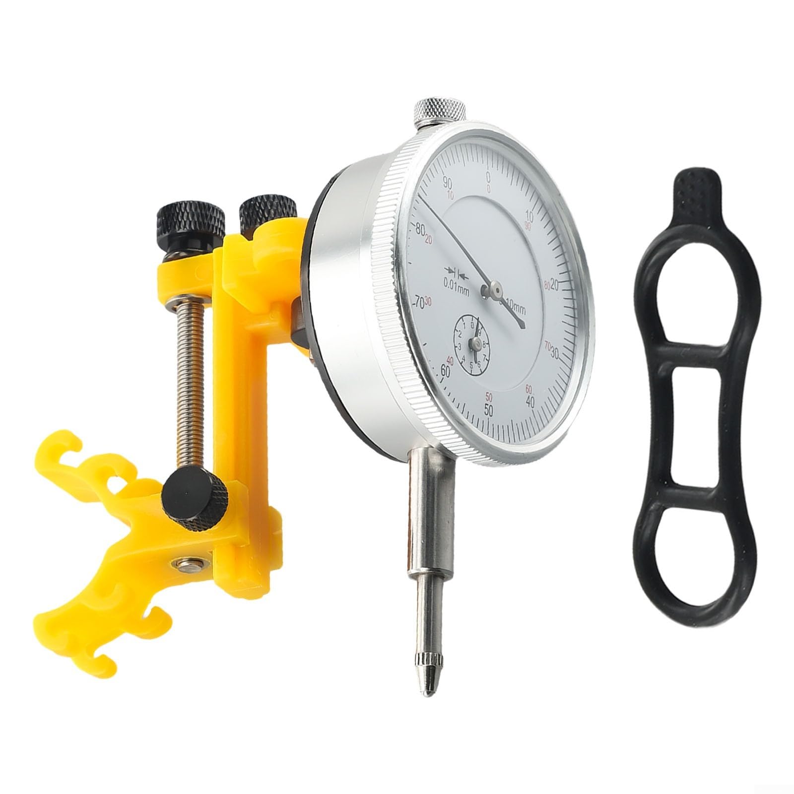 Portable For Bike Wheel Truing Stand and Rim Adjustment Tool, Compact Cycling Spoke Tension Gauge for Mountain Road Bikes, Lightweight Wheel Trueing Device with For Indicator(BT110A 黄色)
