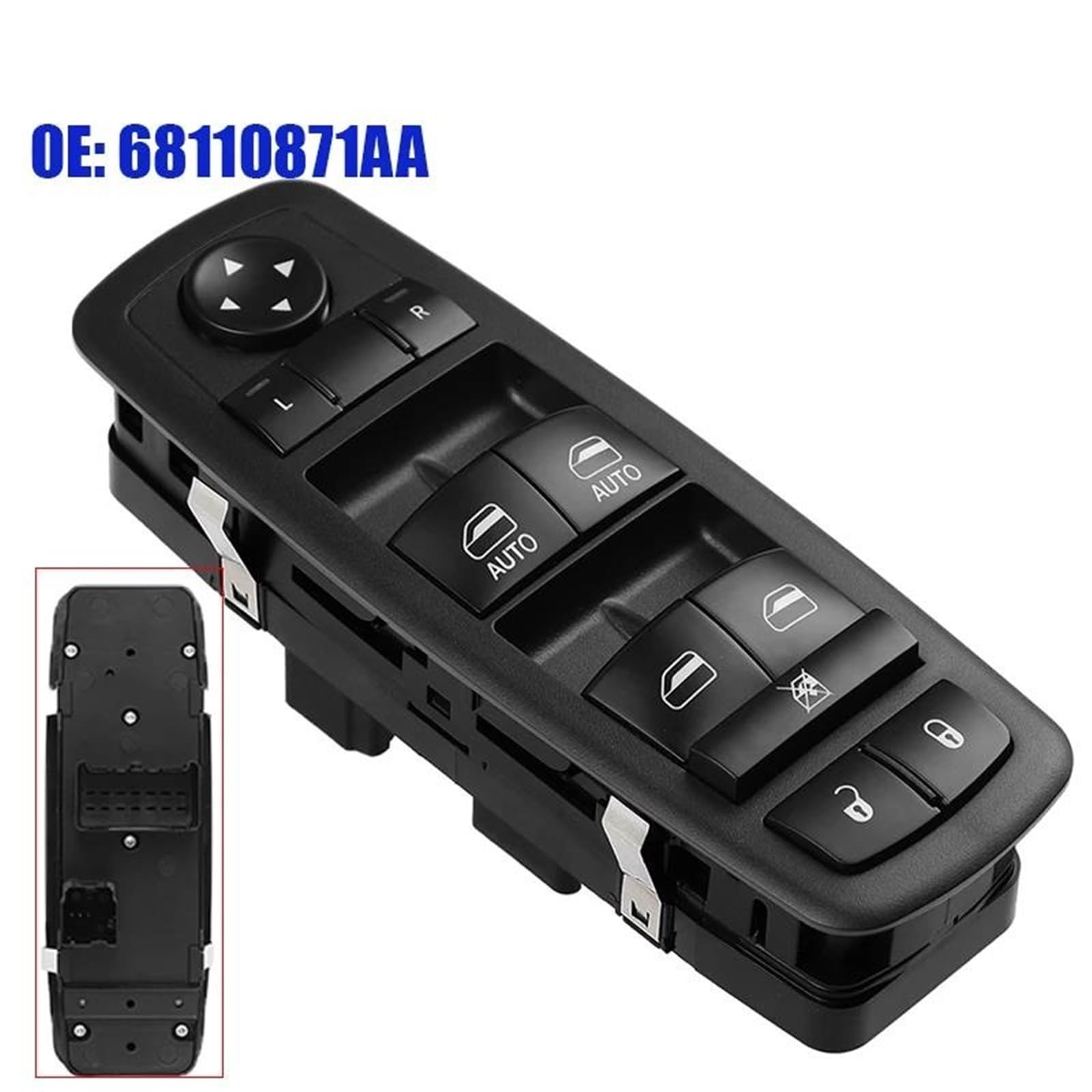 Bouton-poussoir Lève-vitre Pour Chrysler Pour Ville Pour Pays Interrupteur Fenêtre Électrique 68110871AA 68298871AA 3 Broches