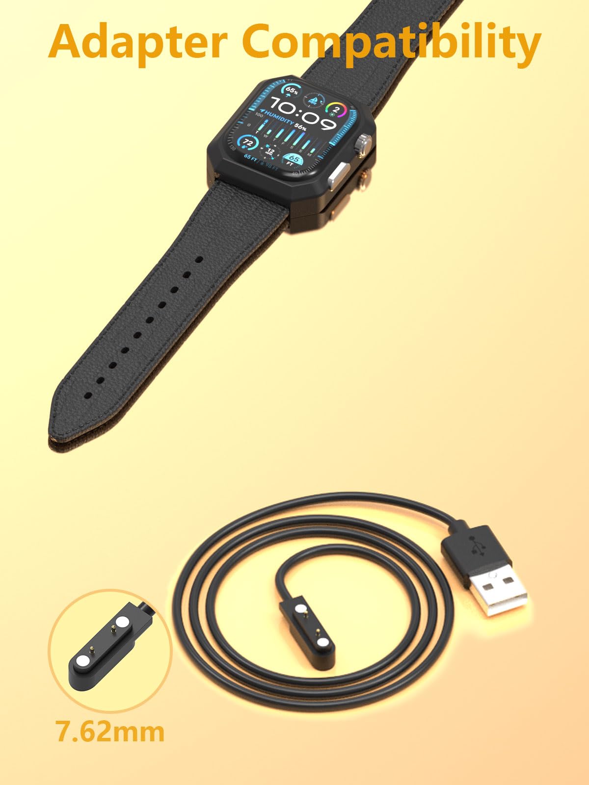 Cavo Caricatore Magnetico USB Per Smartwatch - 2 Pin 7,62mm Universale, Ricarica Rapida E Sicura - Foto 10