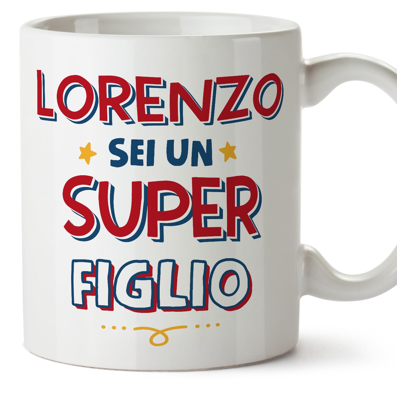 Mugffins Tazza in ceramica per MAMMA/MADRE 11 oz / 350 ml - In italiano - Per caso Amico per Scelta - Idea regalo per Festa della MAMMA compleanno, anniversario, natale