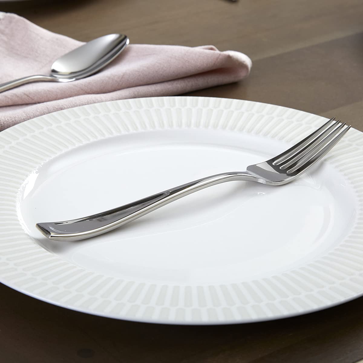 Oneida Moda Dinner Forks Silverware Set for 4, Flatware — Amazon image 2