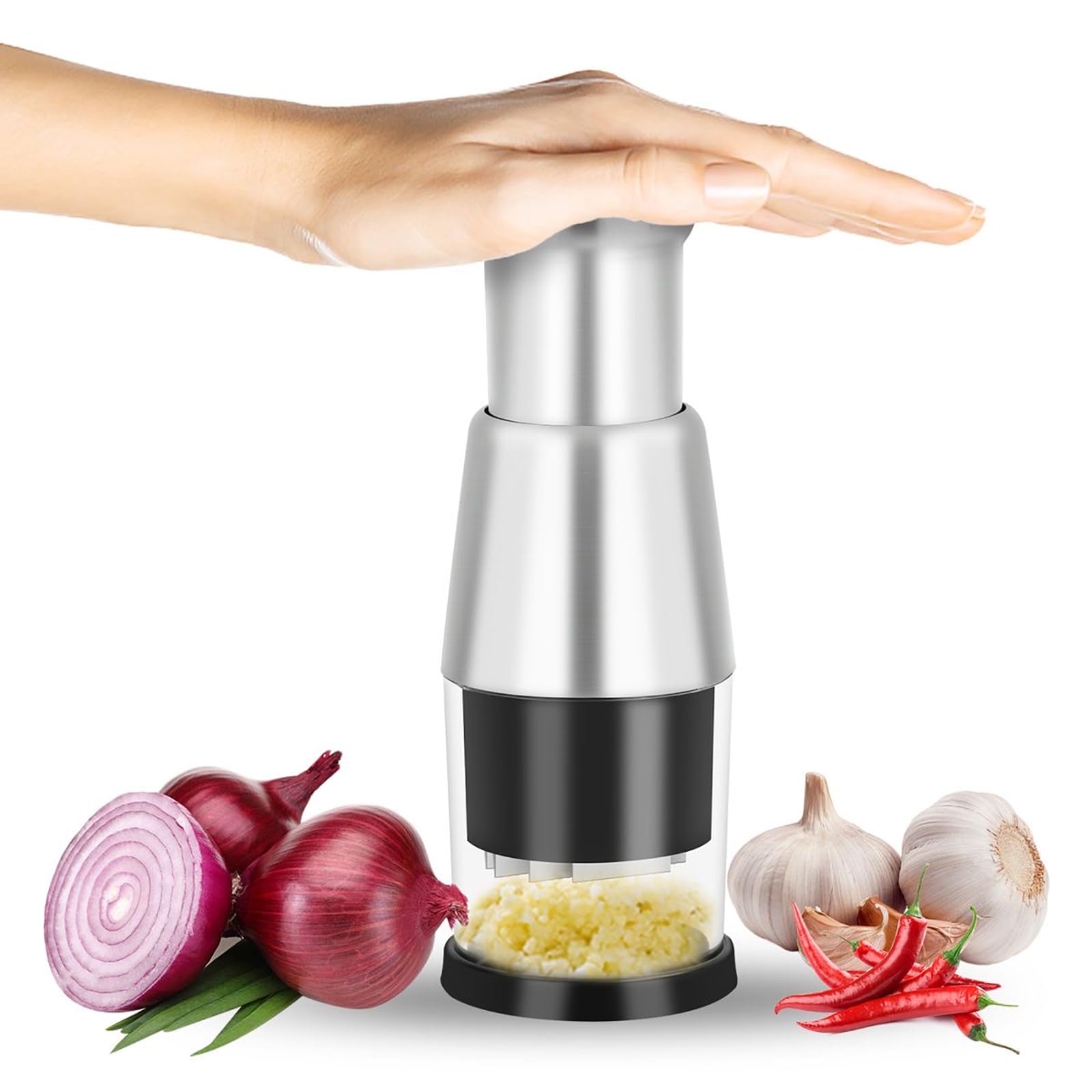 Oligitdi Handy and Compact Chopper Food Grade Certified Stainless Steel Handy and Compact Vegetable Chopper (B0D7WF53N8) Amazon Price History, Amazon Price Tracker