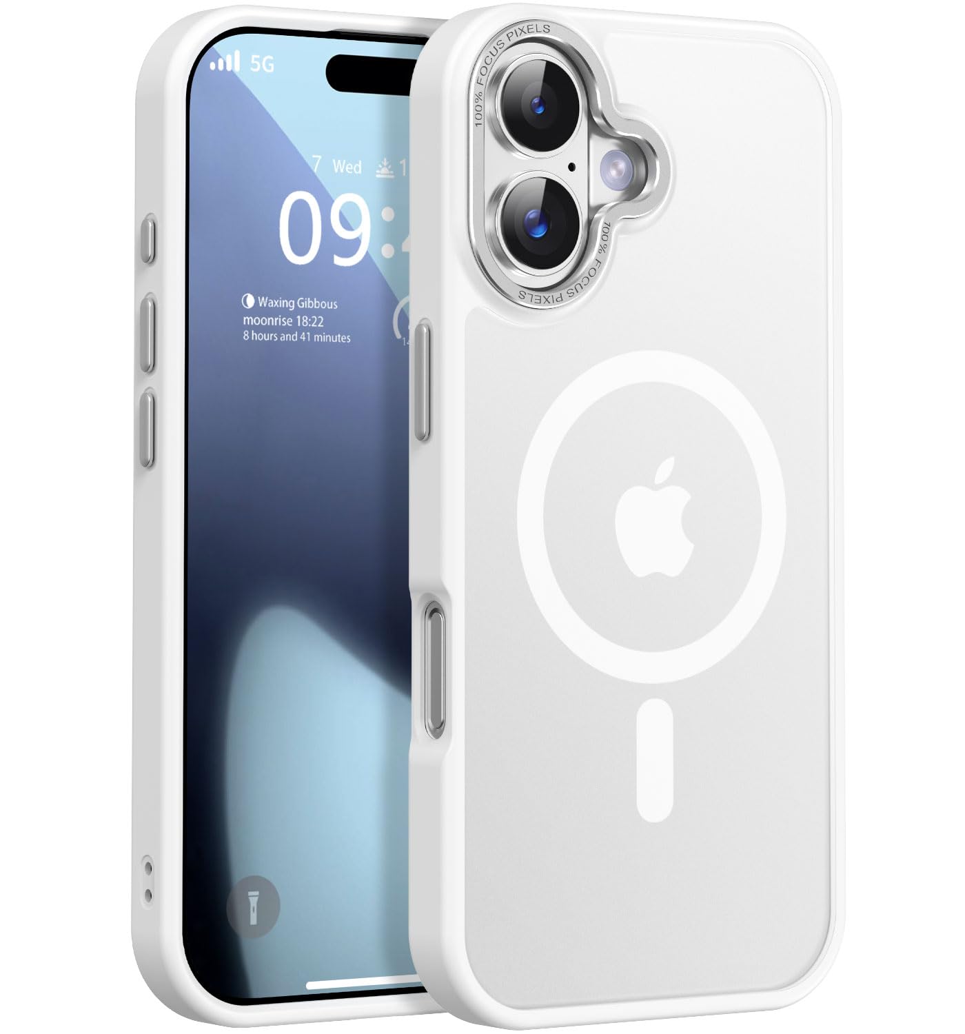 Newfuture Strong Magnetic Compatible with iPhone 17 Pro Case [13 FT Military Drop Protection] [Compatible with Magsafe] Slim Translucent Matte Shockproof with Anti-Fingerprint Phone Case, Tender Pink — view 94