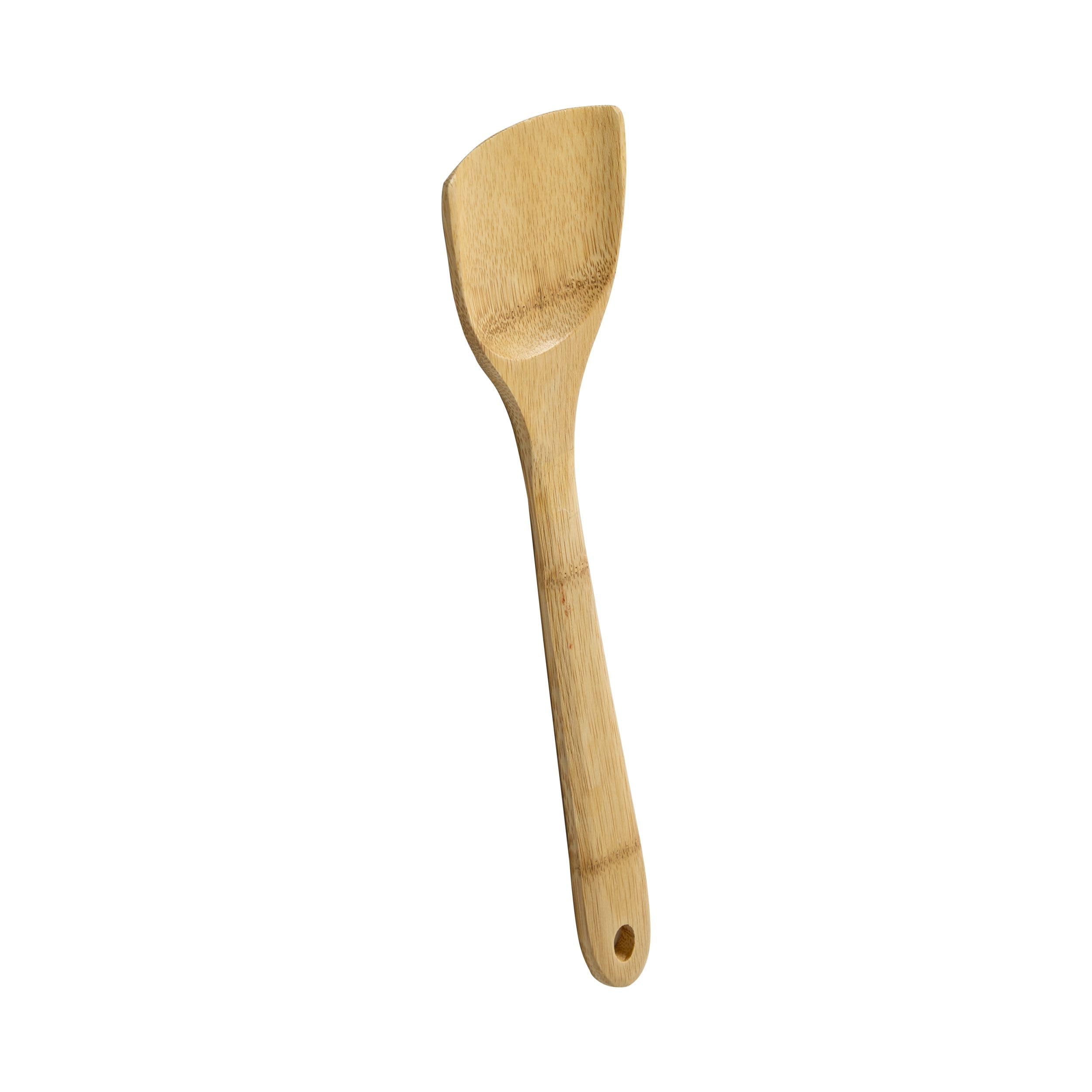 a Division of Columbian Home Products Joyce Chen 33-2048 Burnished Bamboo Angled Spatula, 14-inch, Pack of 1, Natural