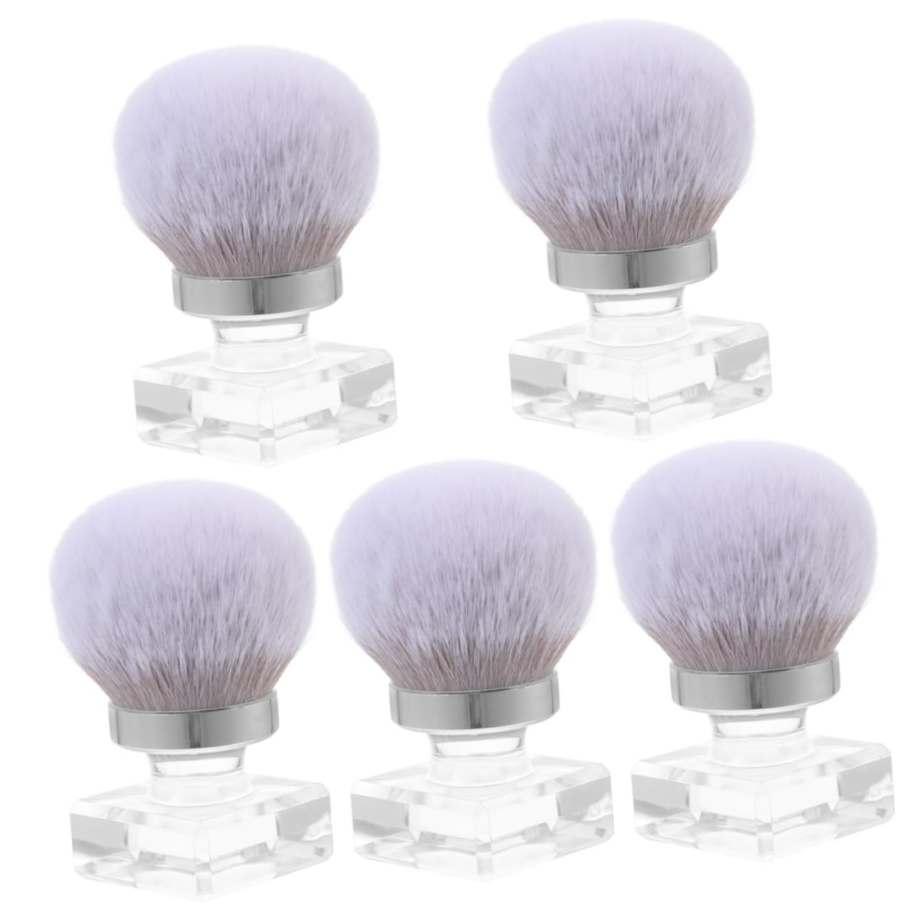 Healvian 5pezzi Pennello Per Unghie Spazzola Per Pulizia Unghie Art Brush Ergonomico Per Manicure e Decorazione Strumento Make up Multiuso Facile Da Usare Design Comodo e Resistente