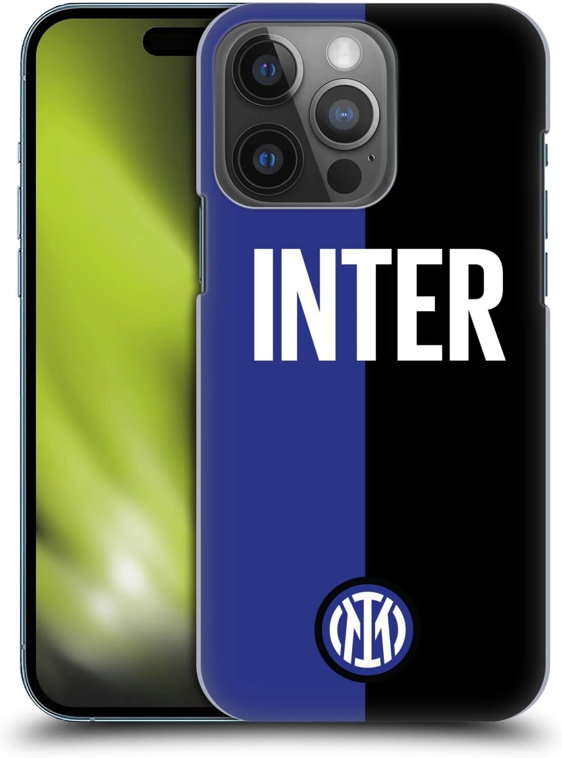 Head Case Designs Officially Licensed Inter Milan Inter Milano Logo Badge Hard Back Case Compatible with Apple iPhone 14 Pro