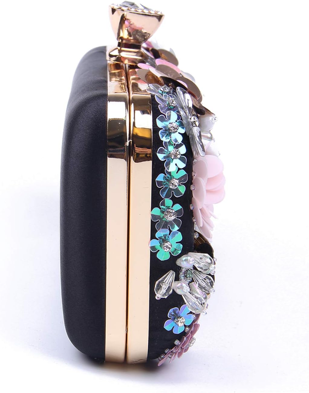 Lanpet Women Clutches Flower Evening Handbag Chain Strap Shoulder Bag
