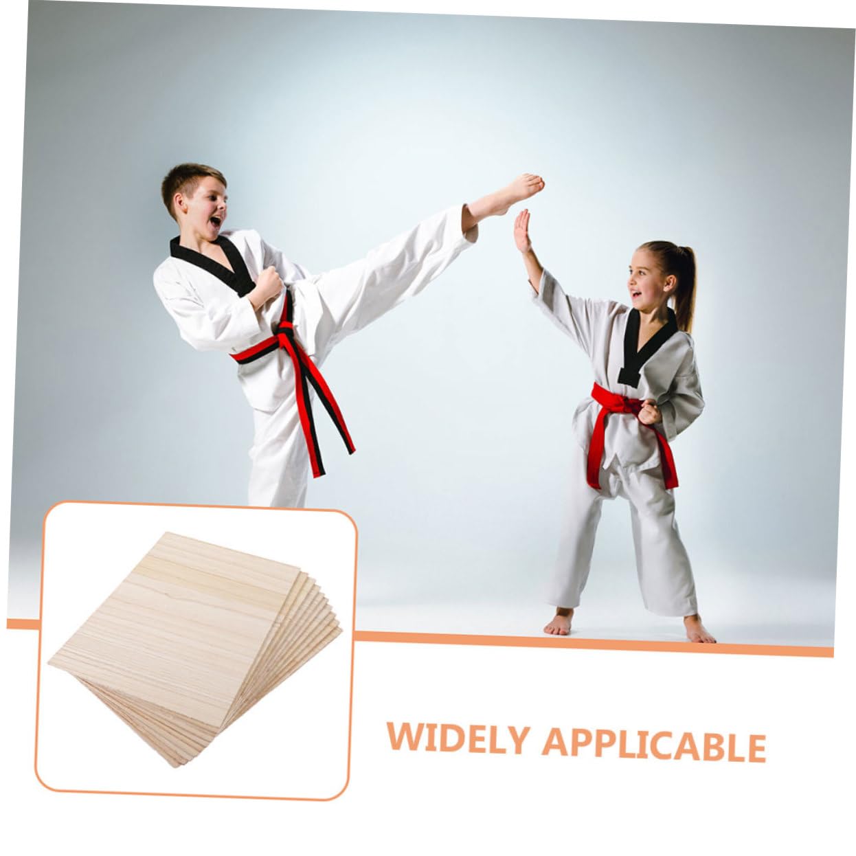 GOOHOCHY Wooden Taekwondo Boards 8pcs Training Punching Board Set for Beginners Professionals Martial Arts Practice