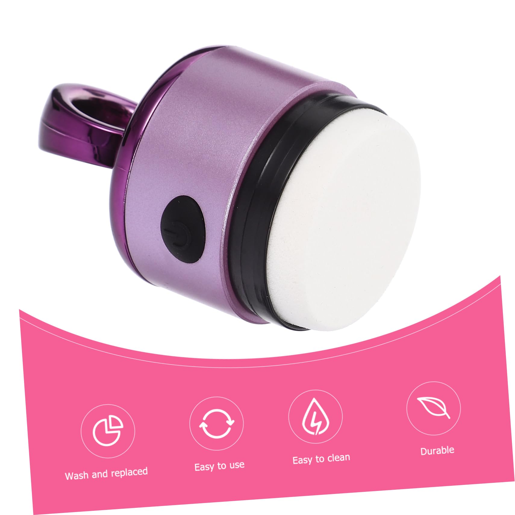 2stücke Electric Powder Puff Elektrischer Make-up-puff Für Gleichmäßige Foundation Tragbar Leicht Mit Massagefunktion Für Dynamische Hautpflege
