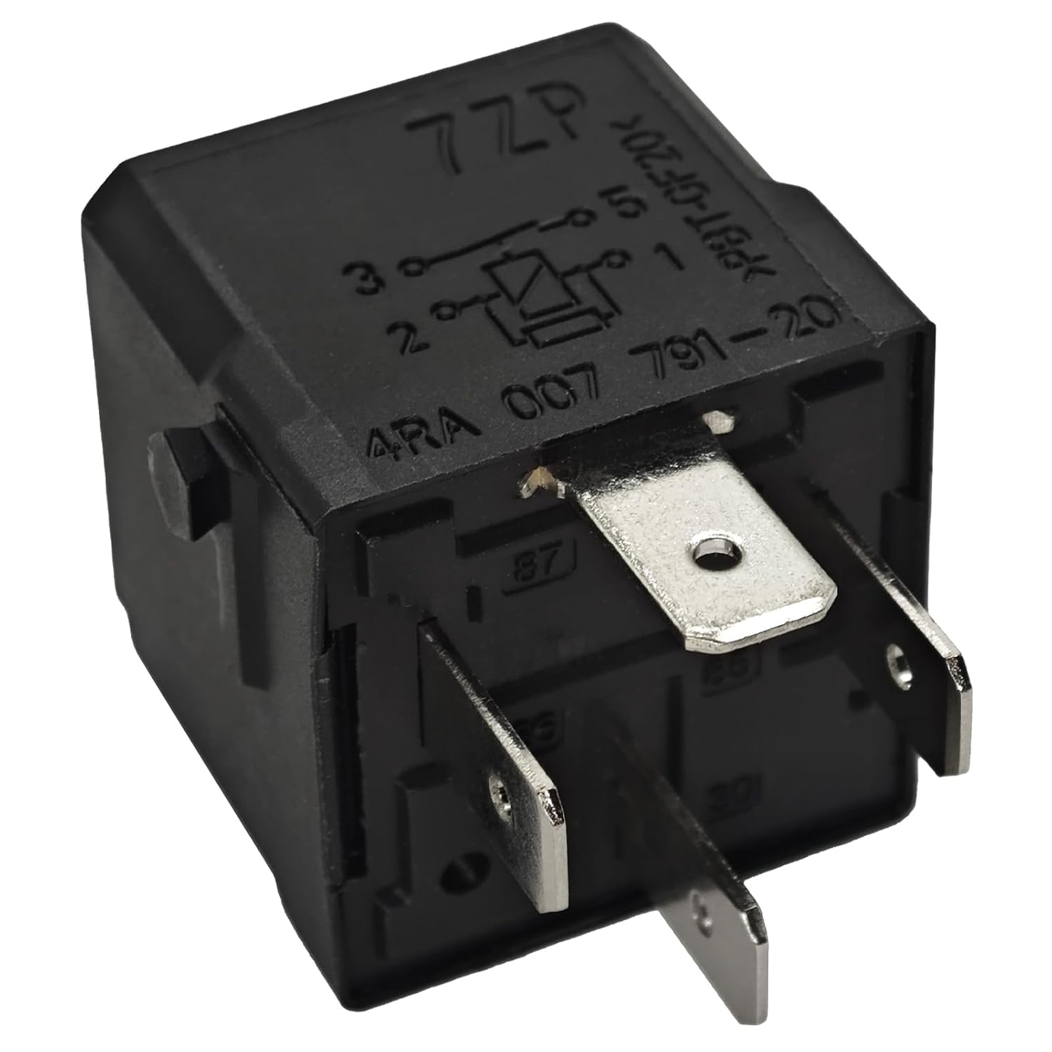 (Pack of 2) 4RA007791-20#645 Automotive Relay 12VDC 40A 4 Pins SPST(NO) - Compatible with V23136-B1-X142 V23136-B0006-X080 4H0951253A
