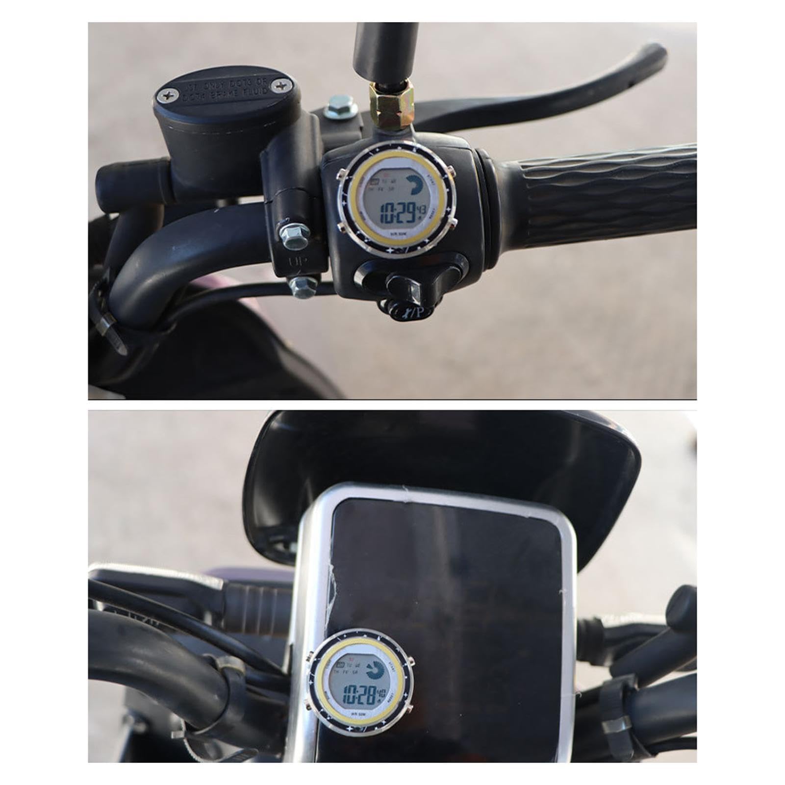 Horloge Moto Fulenyi Étanche - Affichage Lumineux, Électronique | Pour Moto, SUV, Voiture