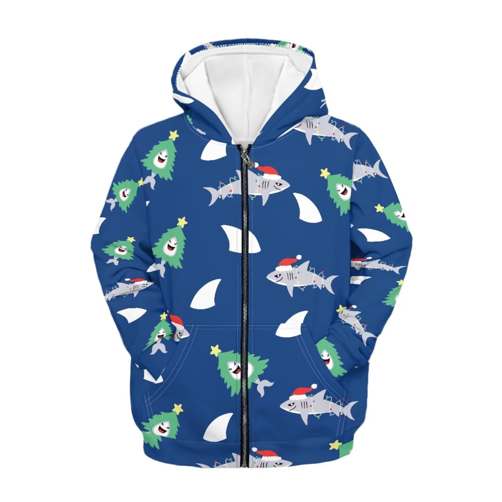 Sweat à capuche zippé enfants en molleton premium durable - 8