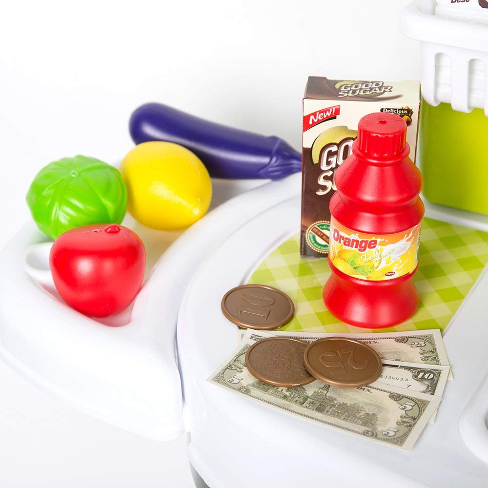 COLOR TREE Kids Play Grocery Store Mart Cashier Play Set Supermarket